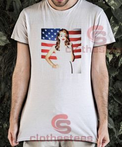 Lana Del Rey American Flag T-Shirt