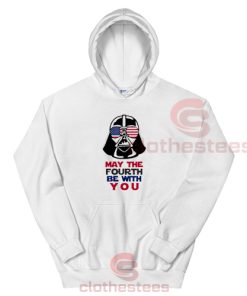 May The Fourth Be With You Hoodie Darth Vader Funny S-3XL