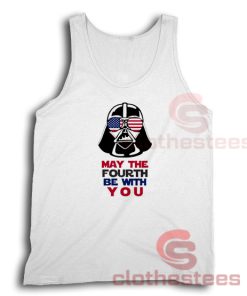 May The Fourth Be With You Tank Top Darth Vader Funny S-3XL