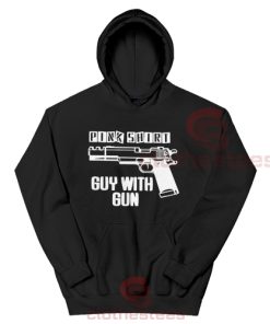 Pink Shirt Gun Guy Hoodie USA S-3XL