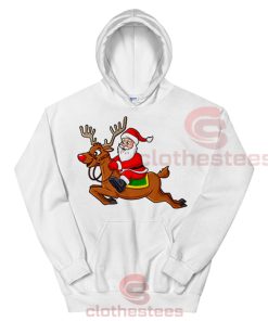 Santa-Claus-Riding-Reindeer-Hoodie
